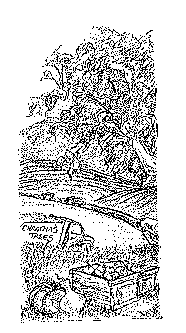 {{Line art of truck and fruit orchard}}